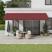 Tenda da Sole Retrattile Automatica con LED BordÃ² 600x350 cm