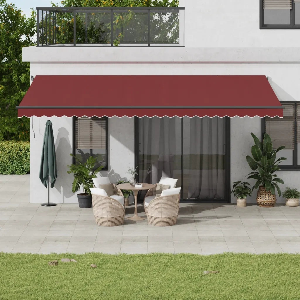 Tenda da Sole Retrattile Automatica con LED BordÃ² 600x350 cm