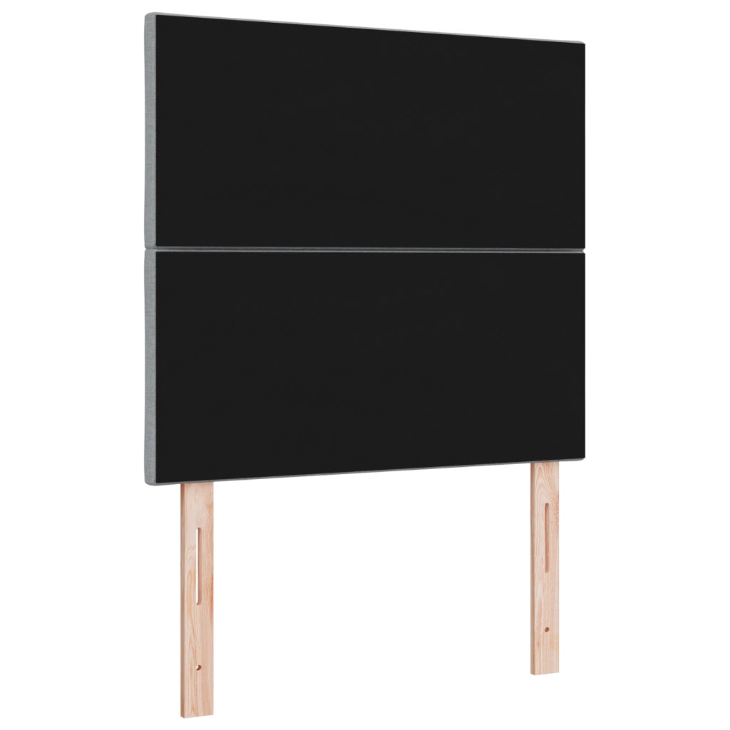 Testata LED  Design a Blocchi Diamante Grigio Chiaro 100 cm Tessuto