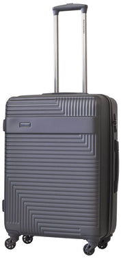 Trolley Valigia Media Rigida in ABS 4 Ruote TSA Ravizzoni Long Island Grigio