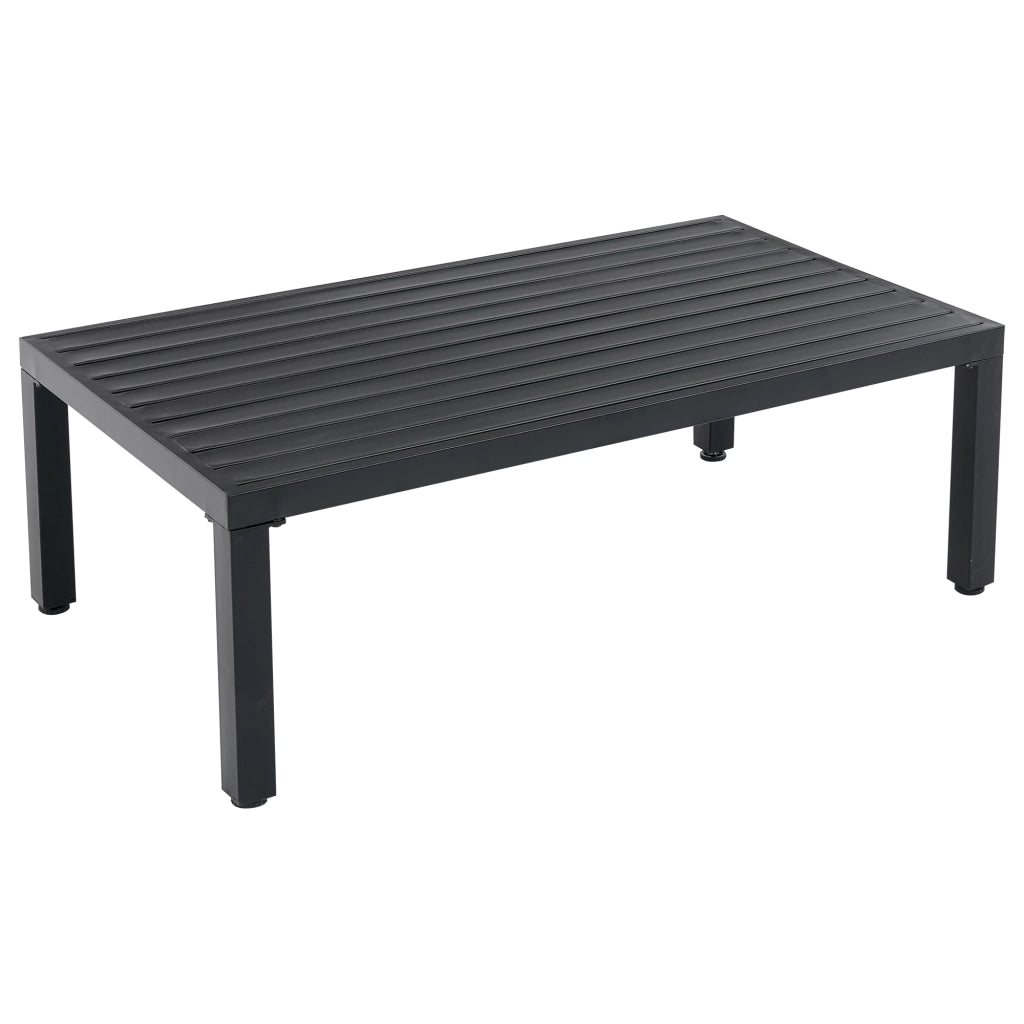 Set da Giardino Modulare 6 Posti con Tavolo ¨C MINIMAL ¨C Polyrattan Grigio