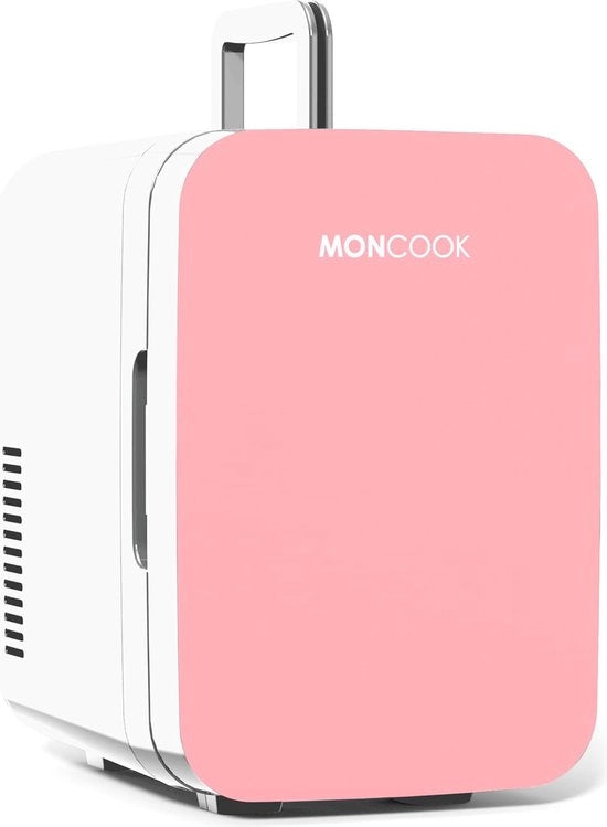 Mini frigorifero per camera da letto con porta in vetro - 6L funzione di raffreddamento e riscaldamento per prodotti di bellezza e bevande
