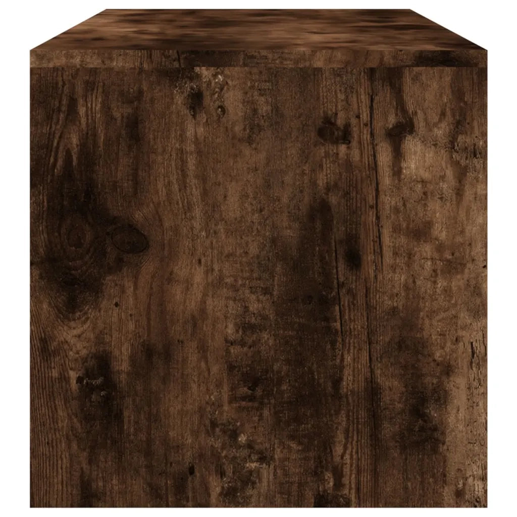 Tavolino da Salotto Rovere Fumo 100x40x40 cm Legno Multistrato 815255