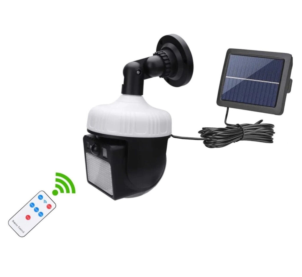 FARO SOLARE 300 LED SMD CON TELECOMANDO FARETTO SENSORE DI MOVIMENTO JX-8116A