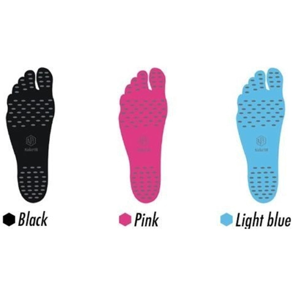 Trade Shop - Solette Nake Fit Estate Mare Sabbia Scogli Suolette Adesivo Protezione Piedi - Nero   M (36-39)