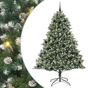 Albero di Natale Artificiale-Albero Natalizio con 300 LED Verde 210 cm 918376