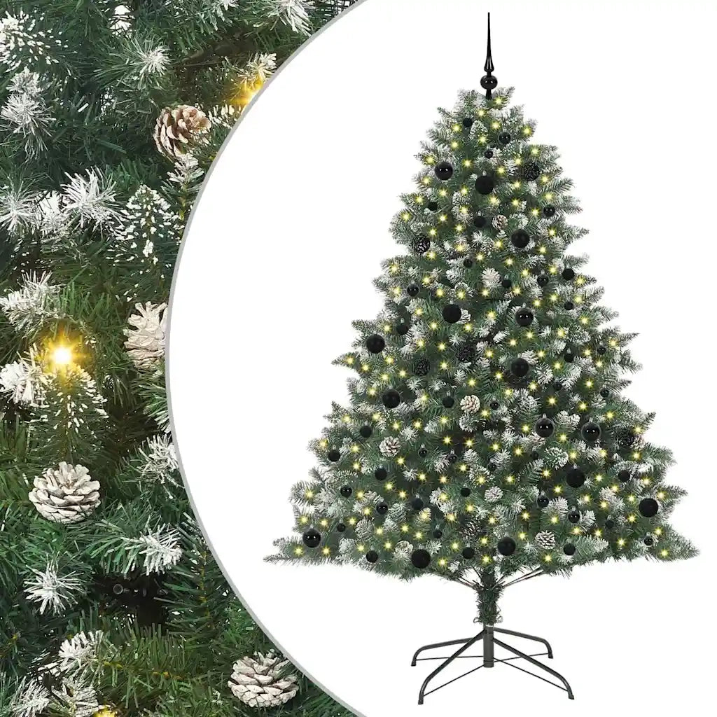 Albero di Natale Artificiale-Albero Natalizio con 300 LED Verde 210 cm 918376
