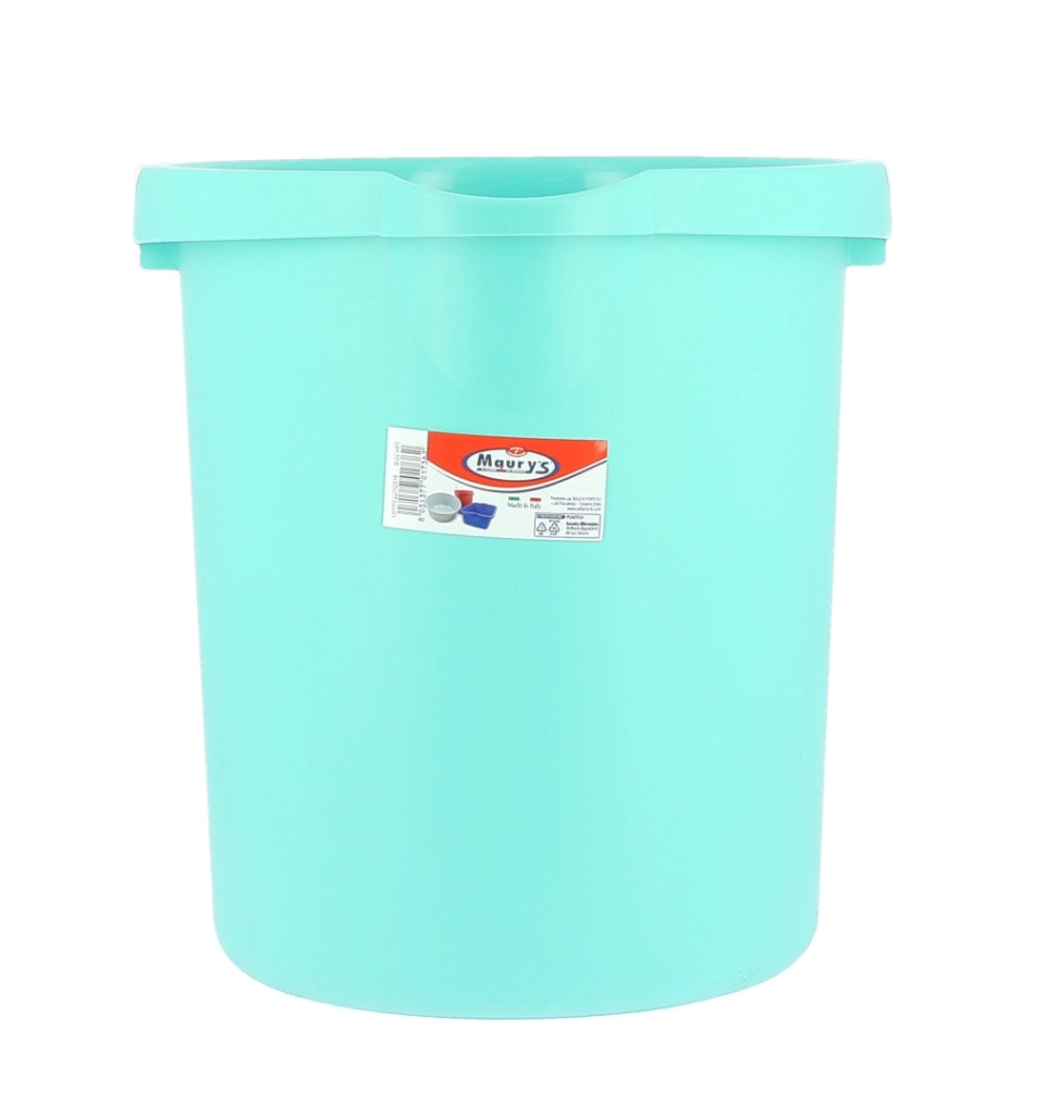 MAURY'S SECCHIO PER PULIZIA CON CAPIENZA 12 LT IN COLORE VERDE TIFFANY