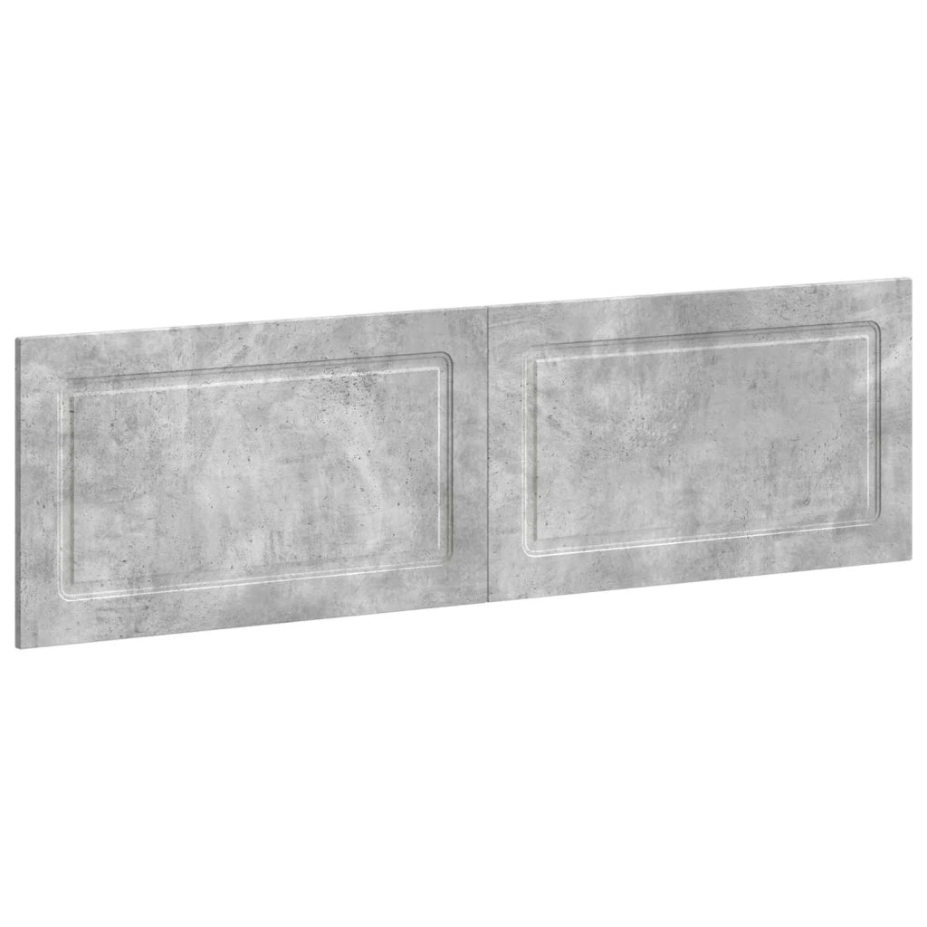 Testiera da Muro UTRECHT Grigio Cemento Legno ingegnerizzato 897818