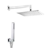 Kit Soffione Doccia Quadrato 25x25 cm in Ottone Estro Quadro 25