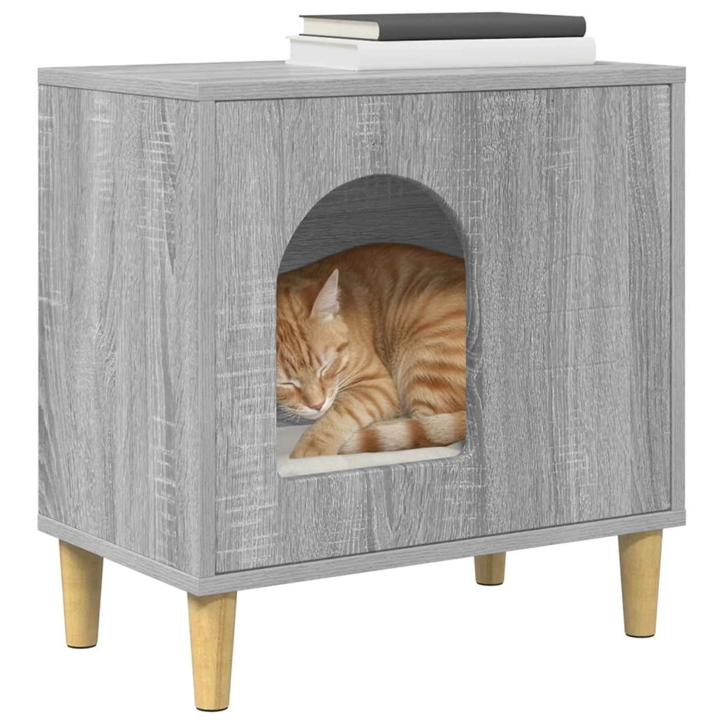 Casa per Gatti Grigio Sonoma 51 x 30 x 52 cm 8000668
