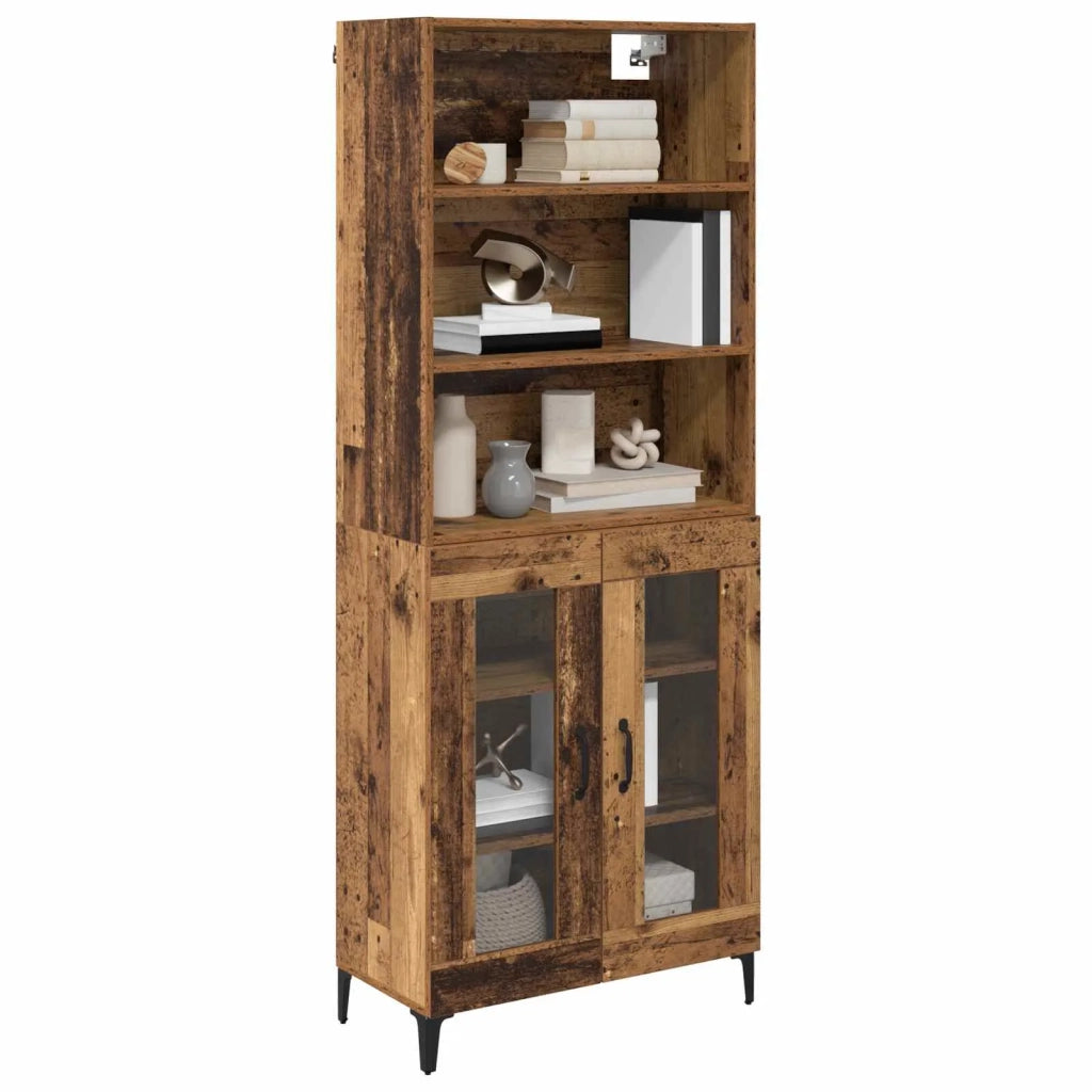 Credenza-Buffet-Armadio da cucina Legno vecchio 69,5 x 34 x 180 cm Legno multistrato 977633