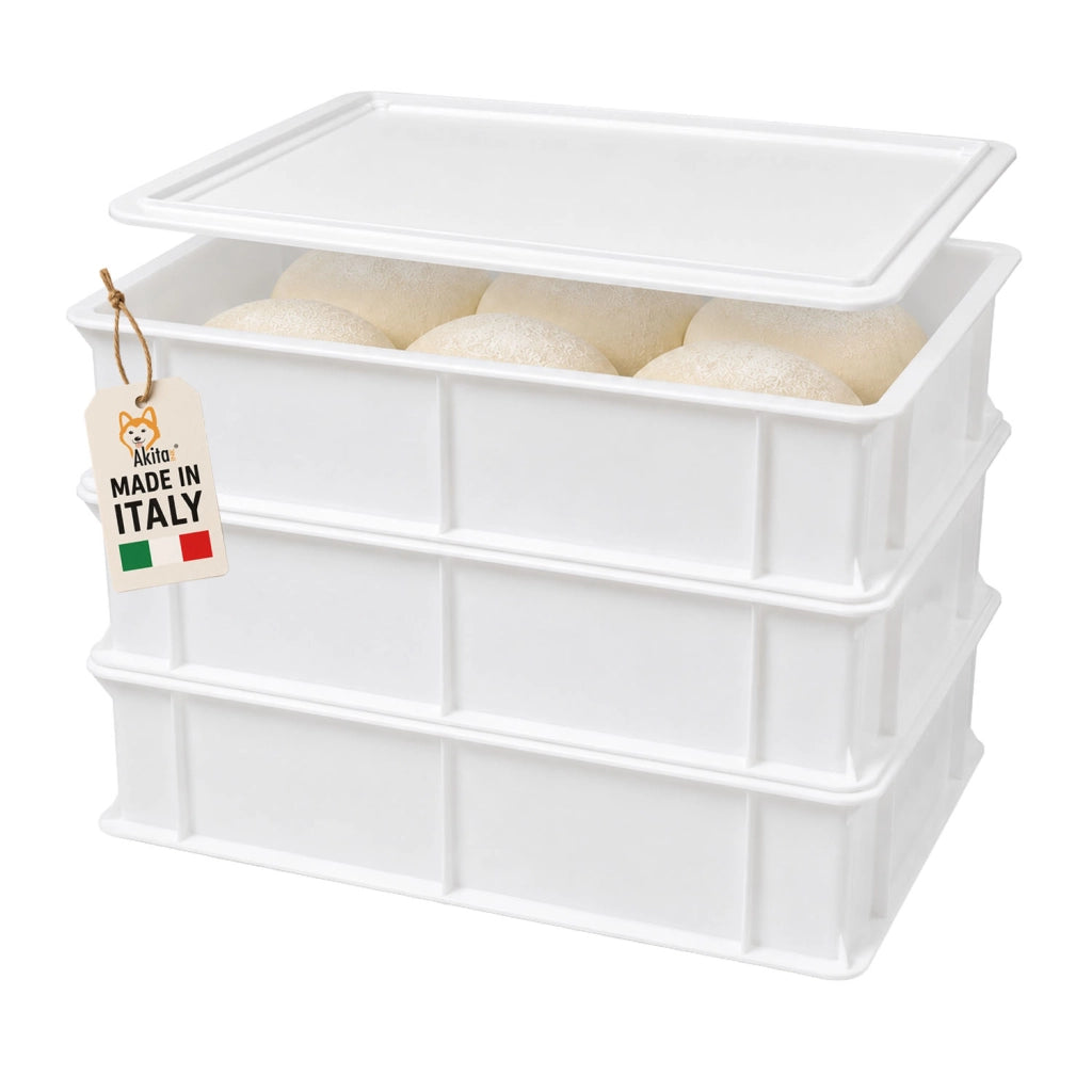 Akitaink 3 Cassette Lievitazione Pizza Pane Coperchio