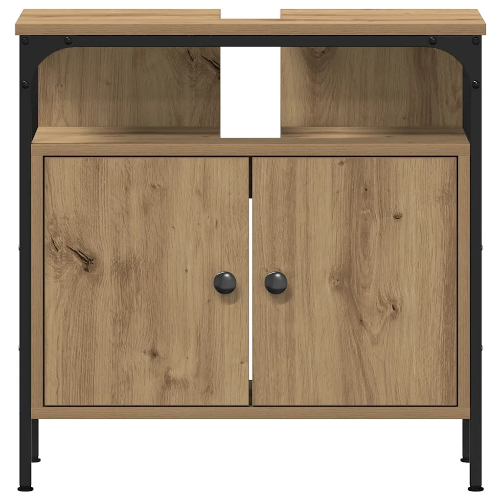 Mobile Lavabo Bagno Rovere Artigianale 60x30x60cm Truciolato 862233