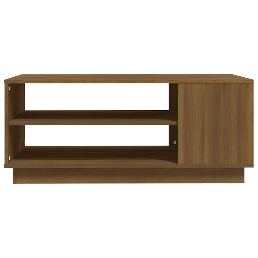Tavolino da Salotto Rovere Marrone 102x55x43 cm in Truciolato cod mxl 16673