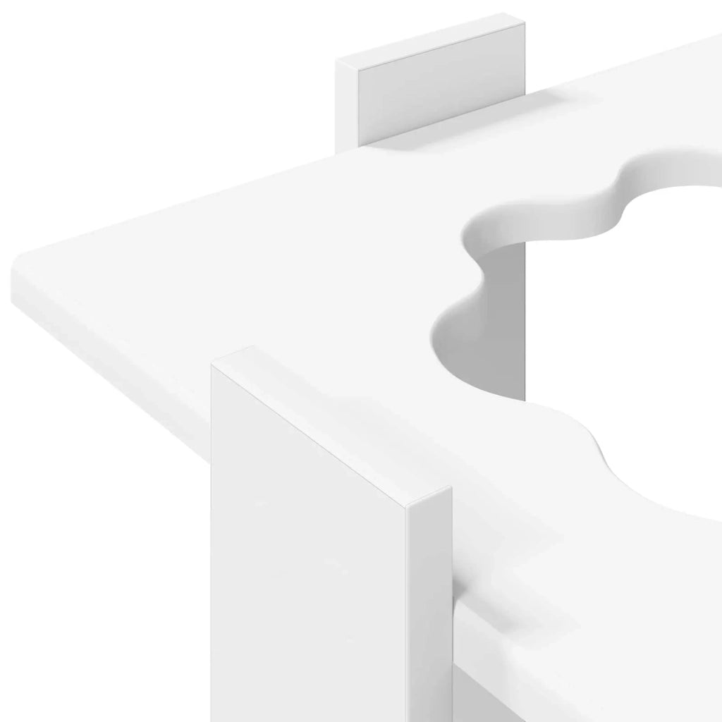 Supporto per stecche da biliardo Legno ingegnerizzato Bianco 3429725