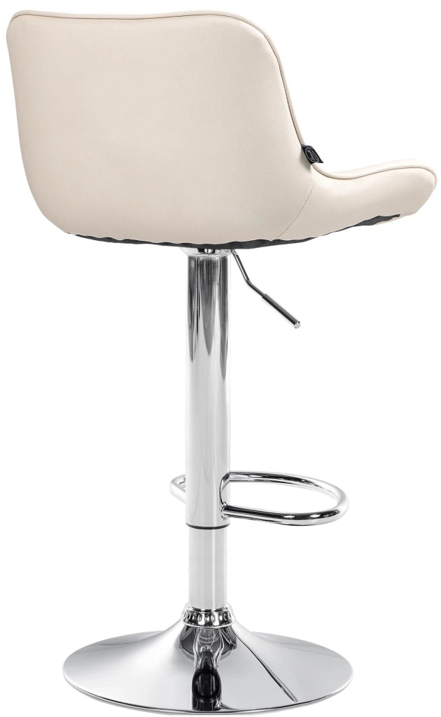 2er Set Barhocker Vonore Kunstleder chrom