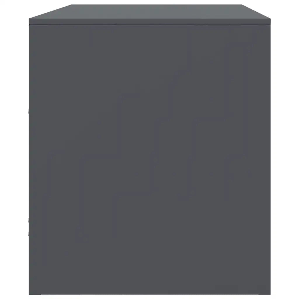 Mobile TV-Credenza TV-Console TV Antracite 67x39x44 cm in Acciaio 874658