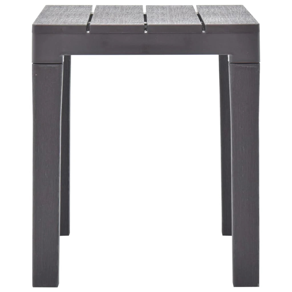 Panca da giardino mobili da esterno per patio terrazze da giardino 2 pezzi plastica color moka 02_0011851