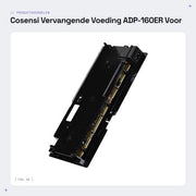 Alimentatore per console compatibile con PS4 Slim - 4 poli - Materiale ABS - 100-240 V - Peso 381 g - Alimentatore per console