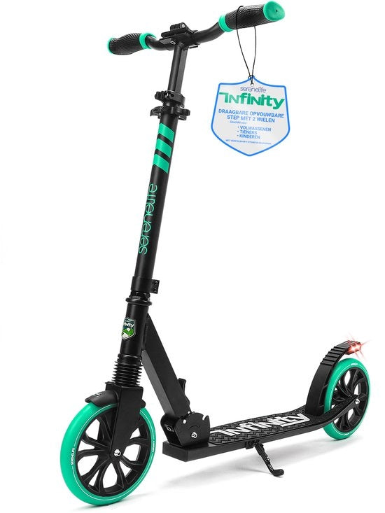 Step per Bambini e Adolescenti con Sterzo Regolabile a T - Piastra di Supporto in Alluminio con Superficie Antiscivolo - Step Portatile e Pieghevole con Cinturino di Trasporto