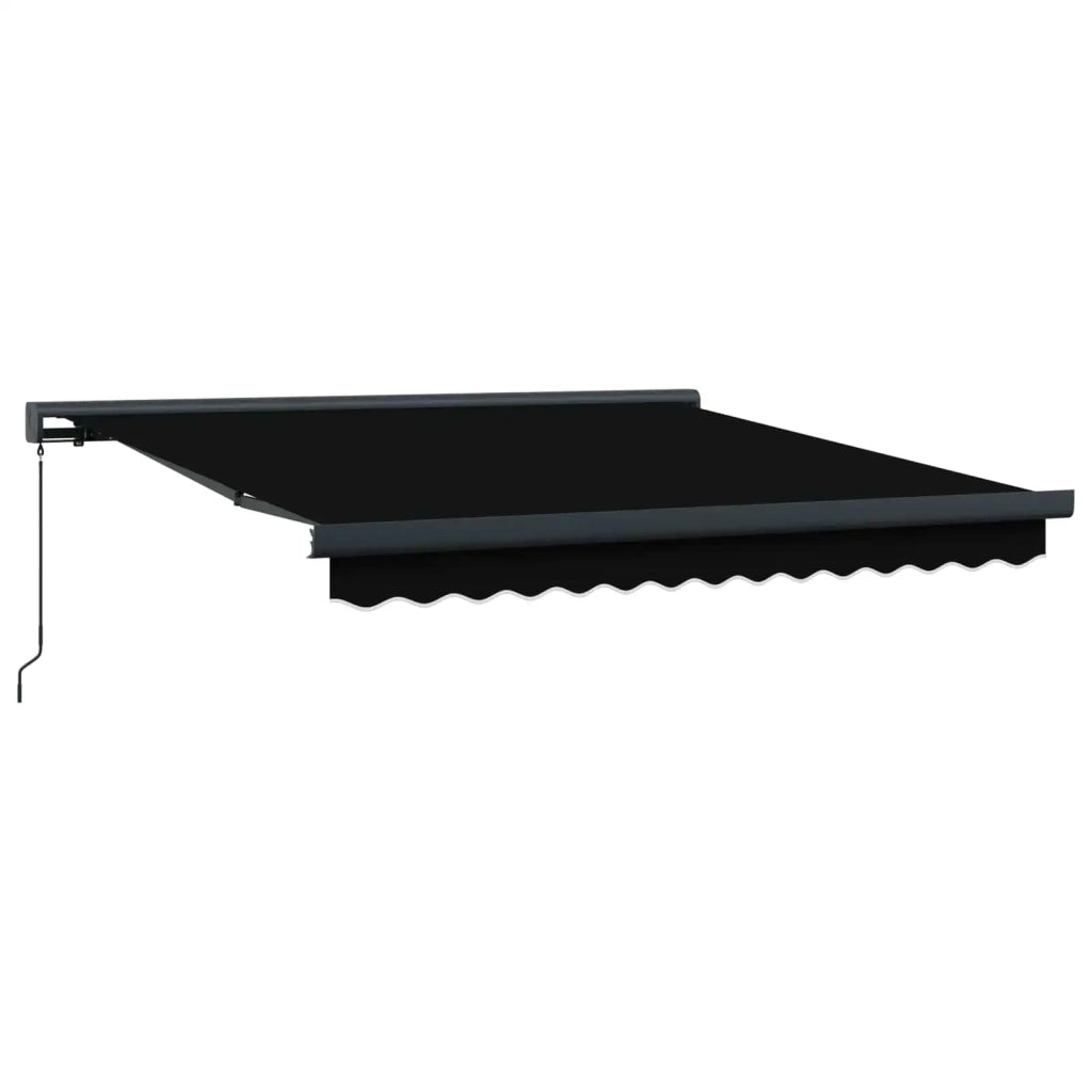 Tenda Retrattile Nero 300 x 250 cm Tessuto e Metallo 3330047