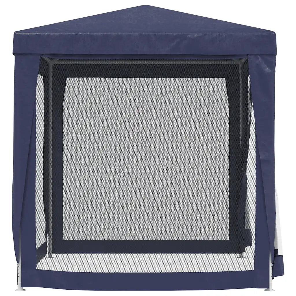 Tenda per Feste con 4 Pareti Laterali in Rete Blu 2x2 m HDPE 319217