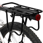 Portapacchi Posteriore per Bicicletta in Alluminio Carico Massimo 50 kg Nero Avizar