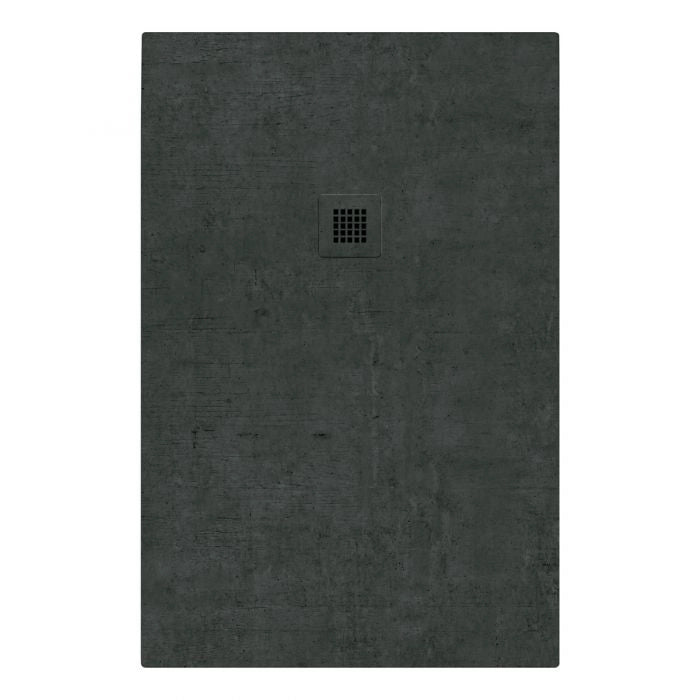 Piatto doccia in pietra SOLIDSTONE alto 2.8cm - PETROLIO - Misura: 80x90 x 2,8h 