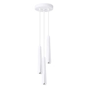 Lampada sospensione Reflex bianca 3 luci G9 Pure Lume