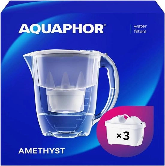 Filtro acqua - riduce calcare e cloro - 2,8L - grigio - plastico