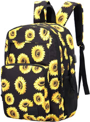 Borsa laptop per uomo e donna, grande borsa scolastica per ragazzi e ragazze, borsa laptop antisfondamento, 15,6 pollici, bagaglio a mano (fiori di zinnia)