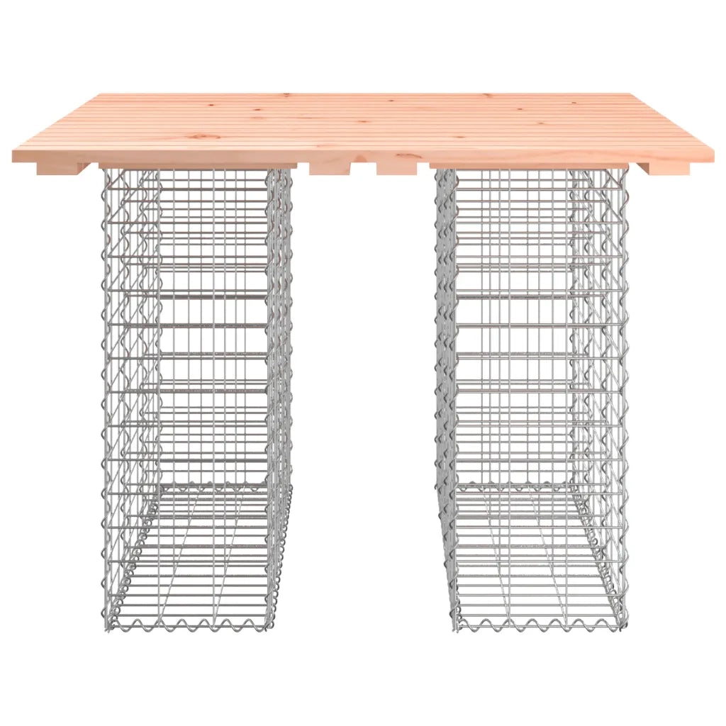 Tavolo da giardino in gabbione design 100x102x72 cm in legno massello Douglas 834372