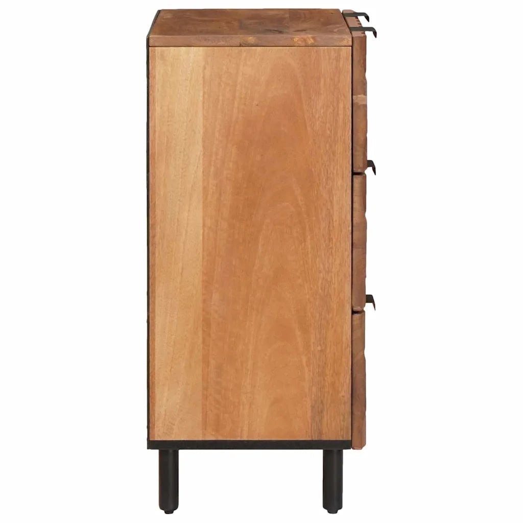 Credenza 2 pcs Finitura Marrone Acacia 60 x 33 x 75 cm 3310034