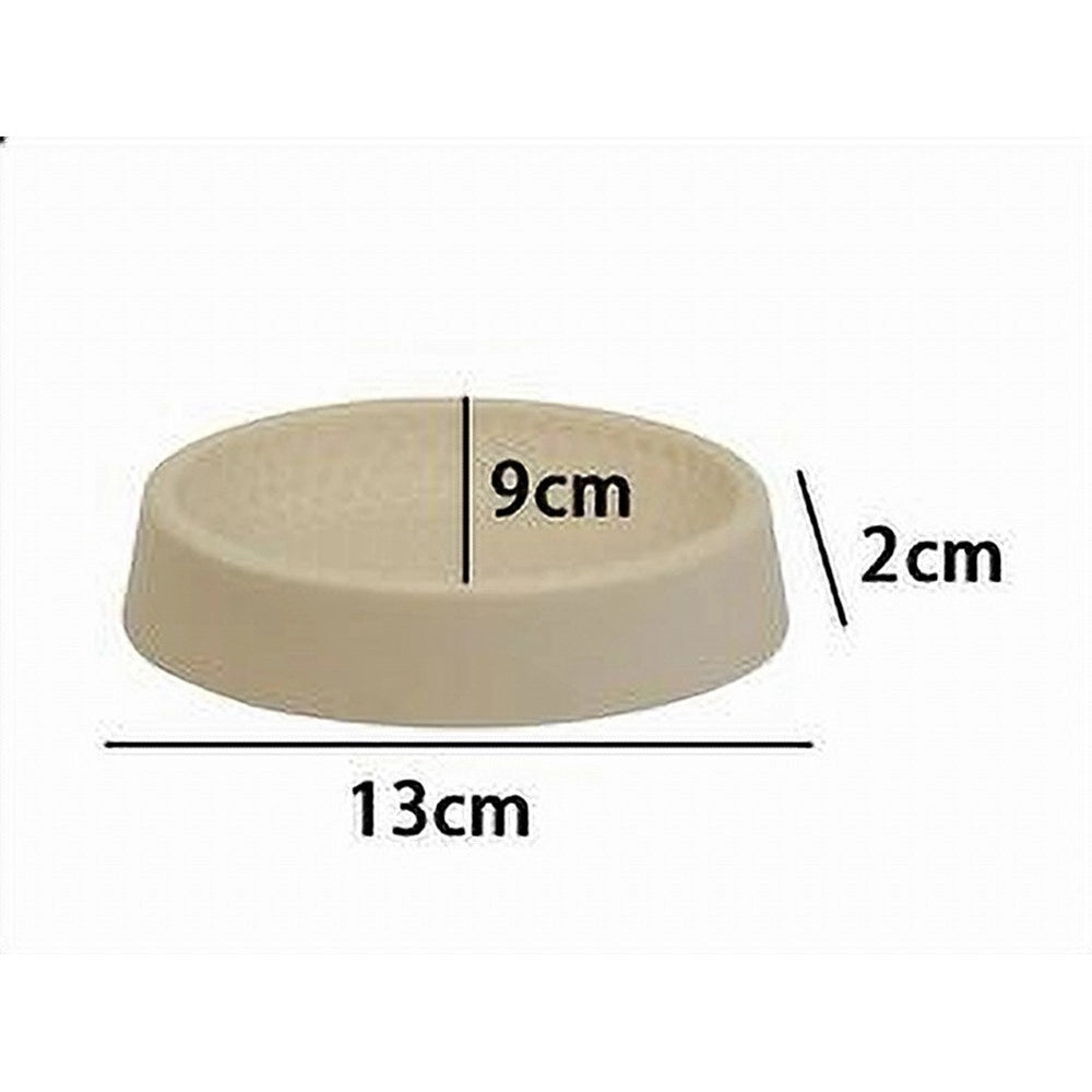 Trade Shop - Piattino Per Sapone Beige Lavorato Portasaponetta Moderno Accessorio Bagno 79792 -