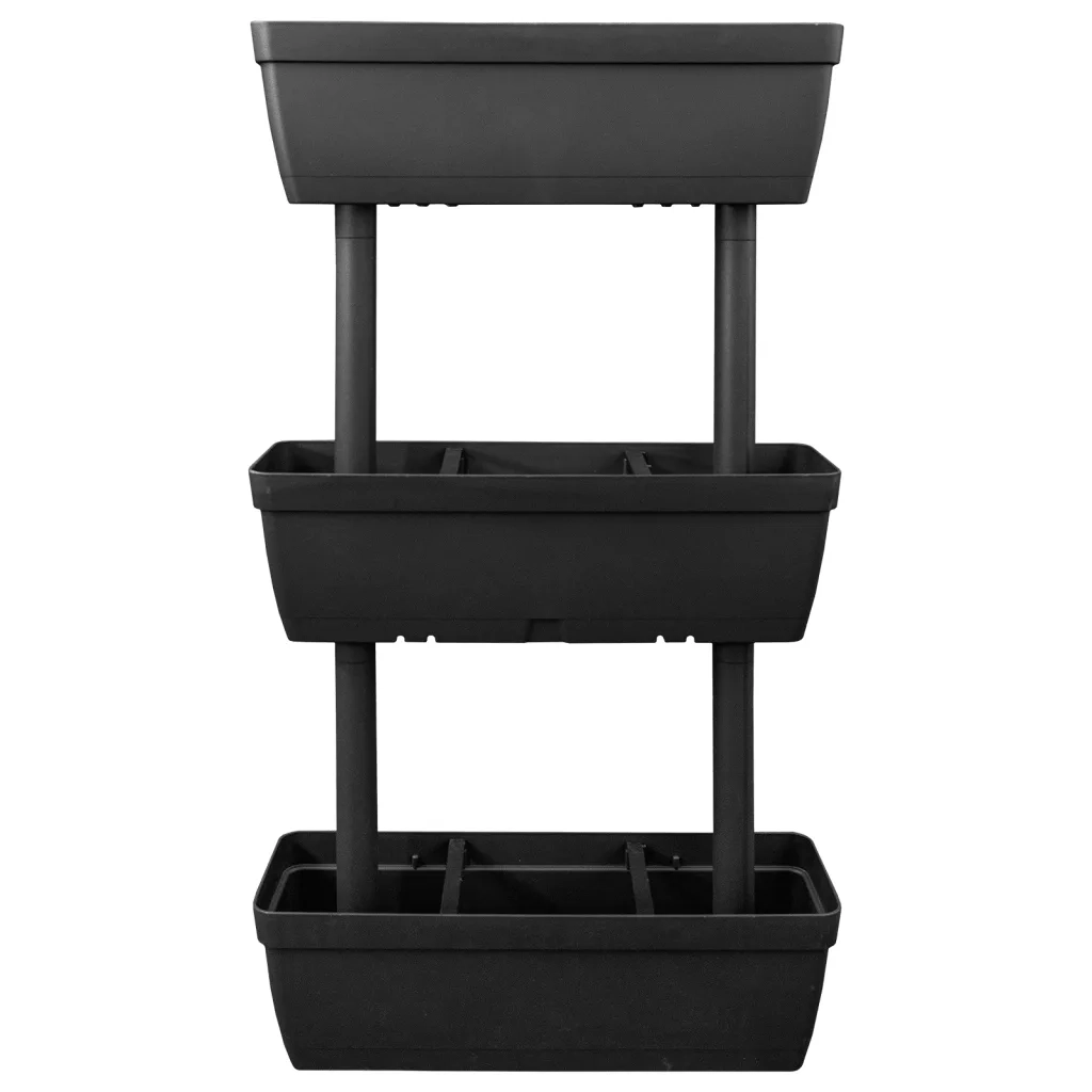 Fioriere da Giardino 6 pz 100 cm Antracite