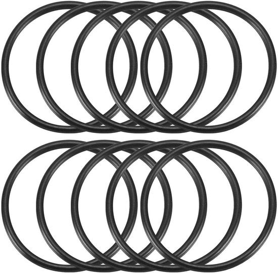 Imbottitura con 10 O-ringen in gomma nitrile - Sigillatura per diverse applicazioni - 32 mm OD - 28 mm ID - Resistente allo sforzo e resistente alle alte temperature