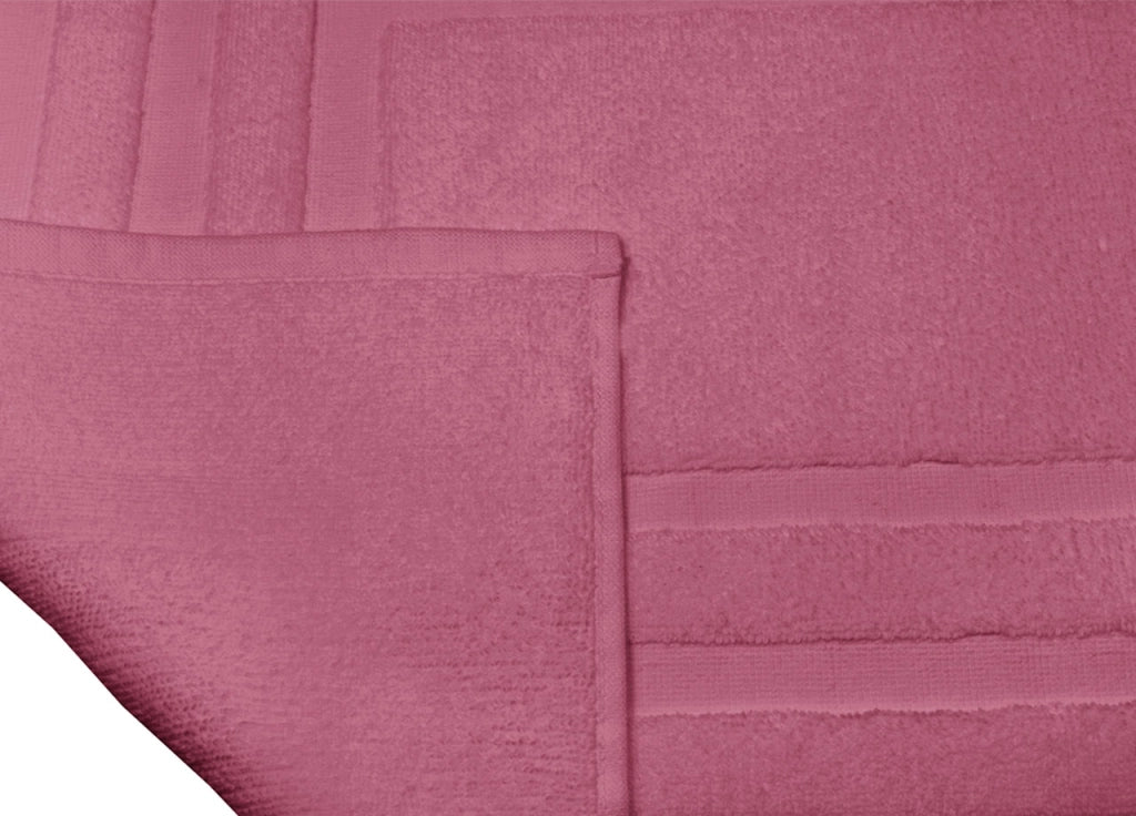 Tappeto Casa Bagno Morbido 50x65cm Tinta Unita 100% Cotone Modello Sophie - Tappeto - Fucsia