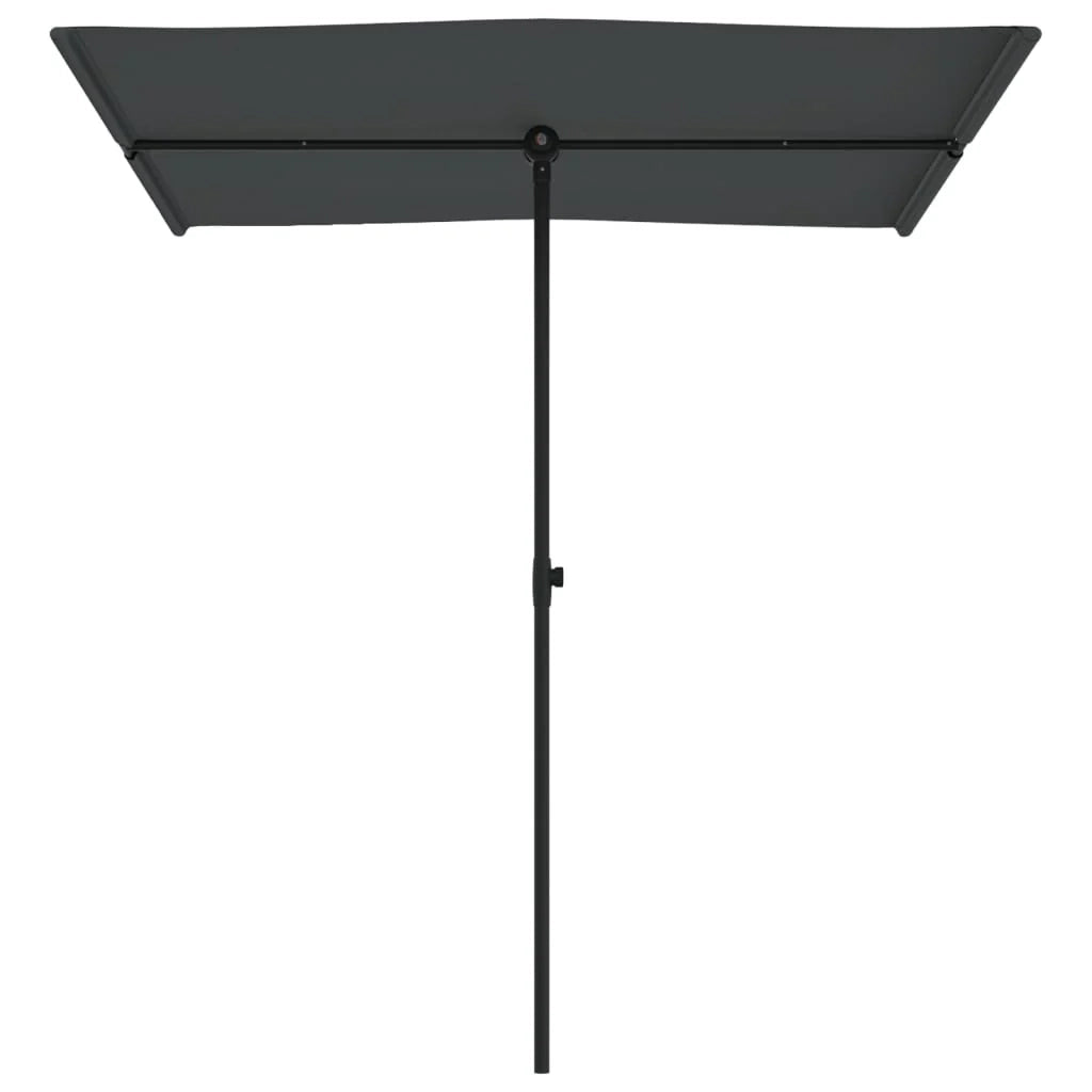 Ombrellone da esterno con palo in alluminio 180 x 130 cm antracite 02_0008211