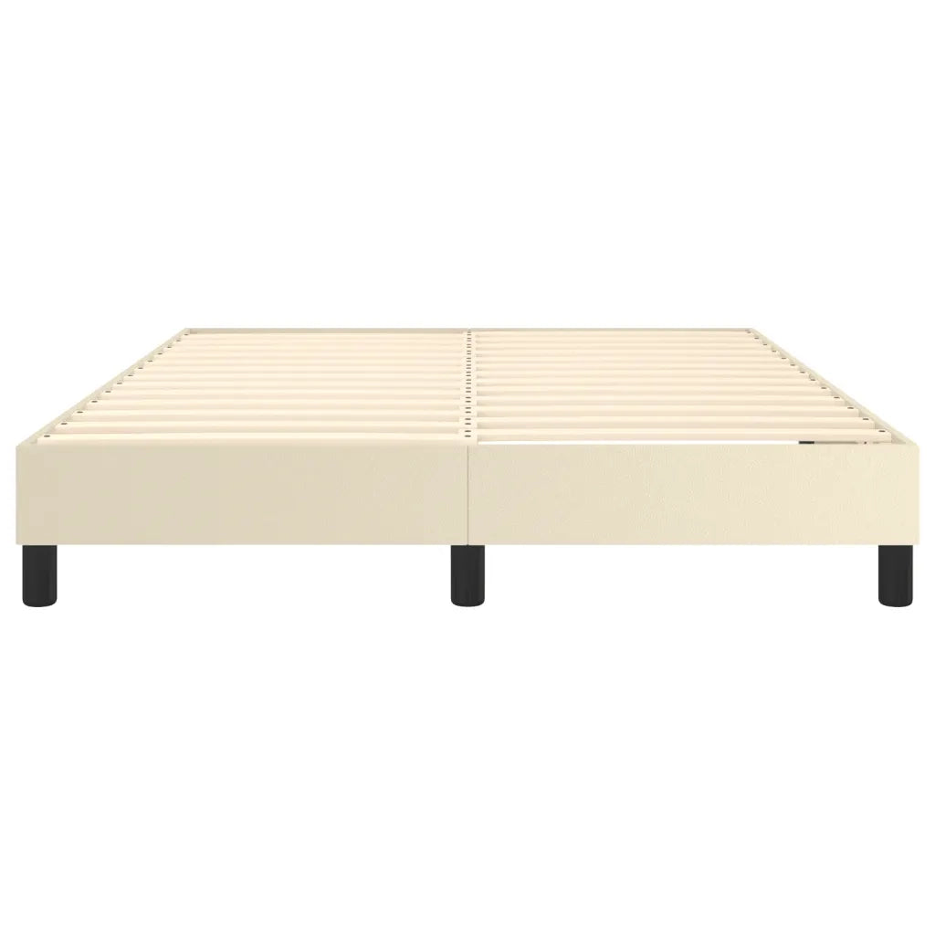 Struttura Letto a Rete a Molle Crema 140x200 cm in Similpelle 3120702