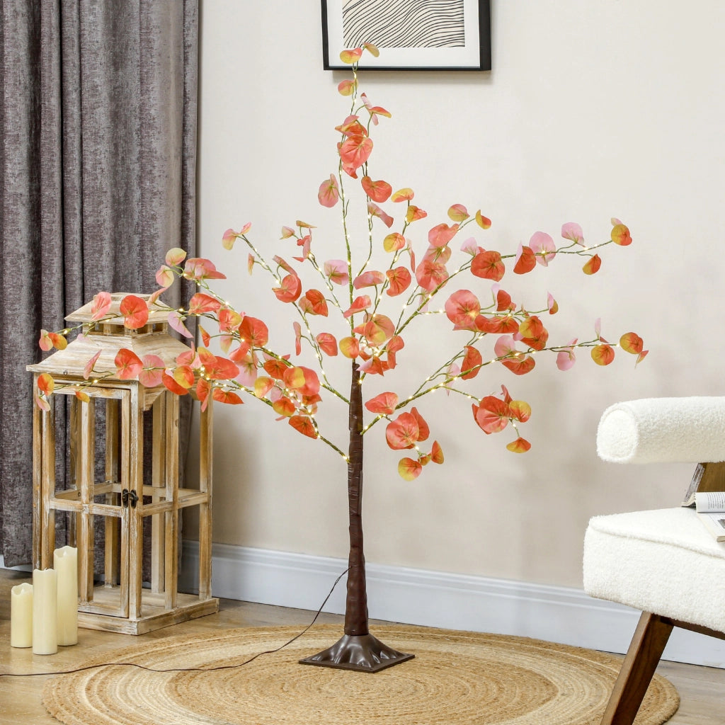 Albero di Natale LED 120 cm ¨C zephmum ¨C 175 luci, arancione, per interno ed esterno