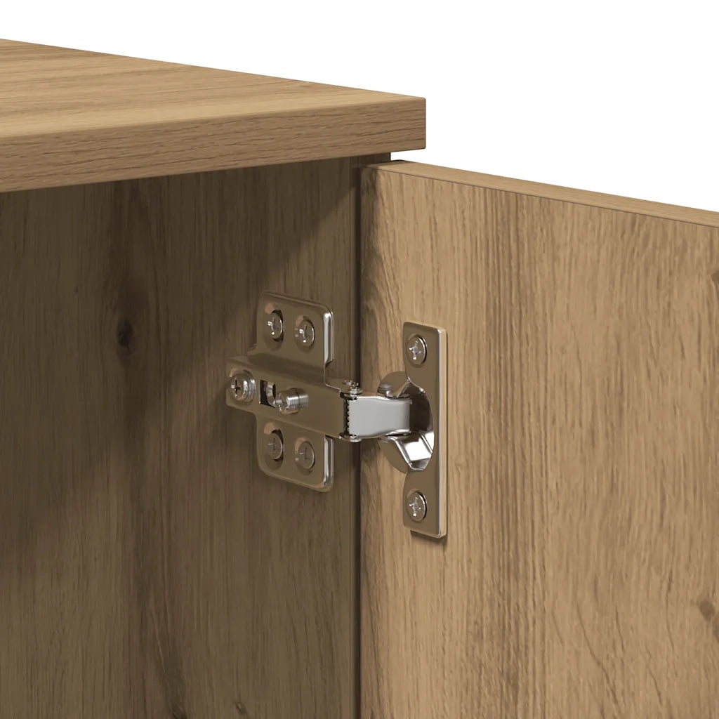 Mobile Porta TV Rovere Artigianale 140x35x40 cm in Truciolato