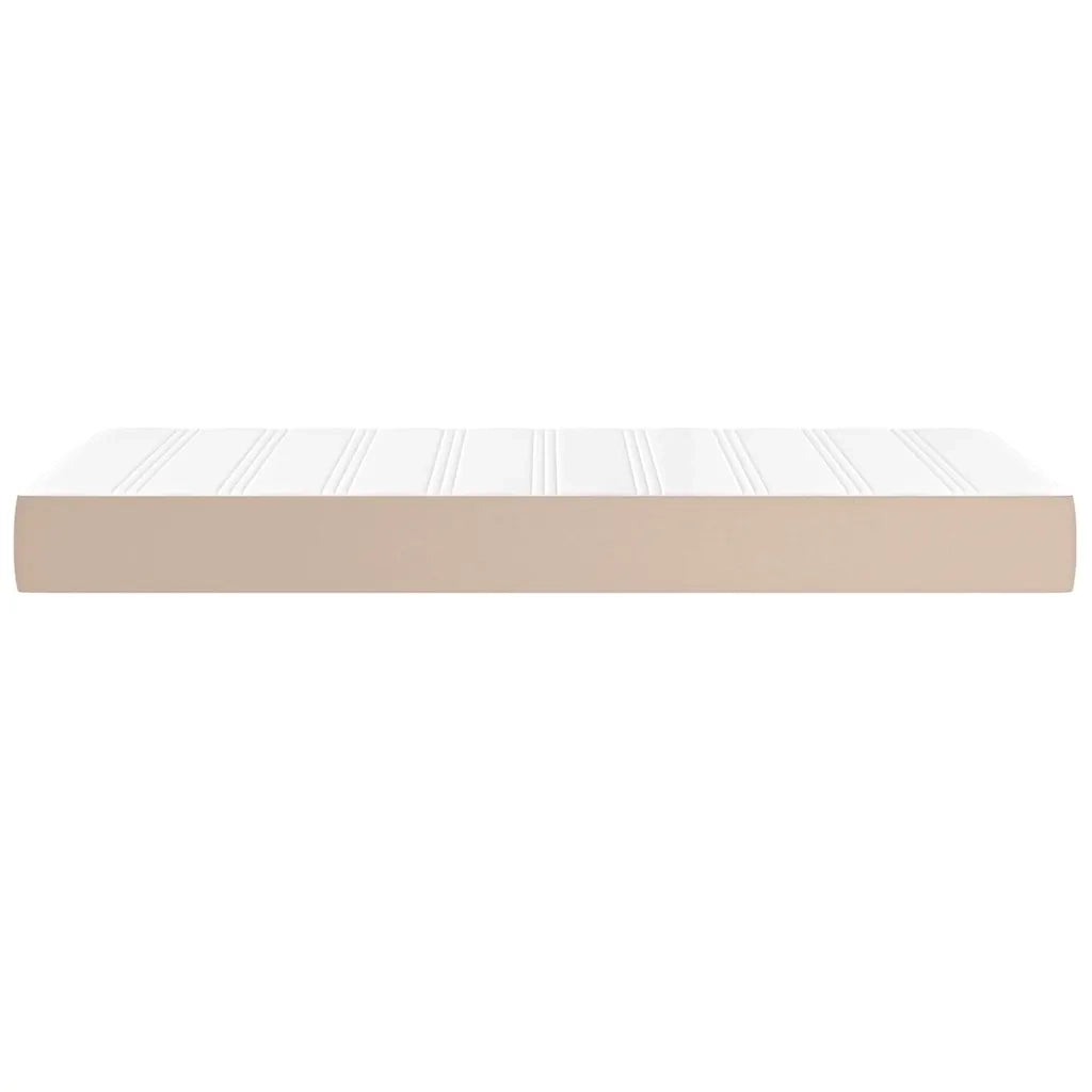 Materasso a Molle Cappuccino 80x160 cm in Similpelle
