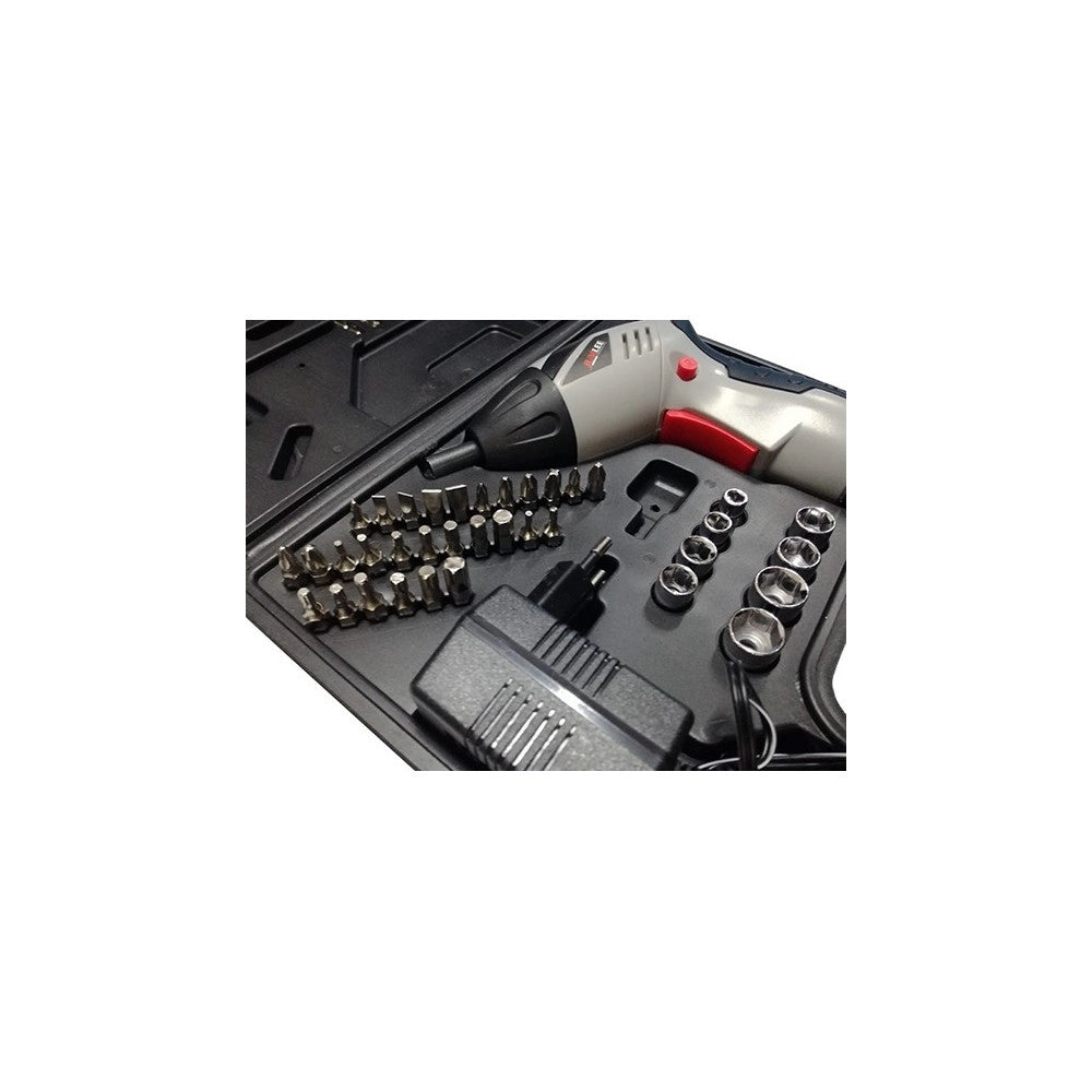 Trade Shop - Avvitatore Kit Cacciavite Professionale Cordless Con 44 Inserti E Punte Jl24801 -