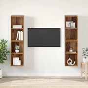 Set mobile TV 4 pcs Legno vecchio 37 x 37 x 72 cm 3393561