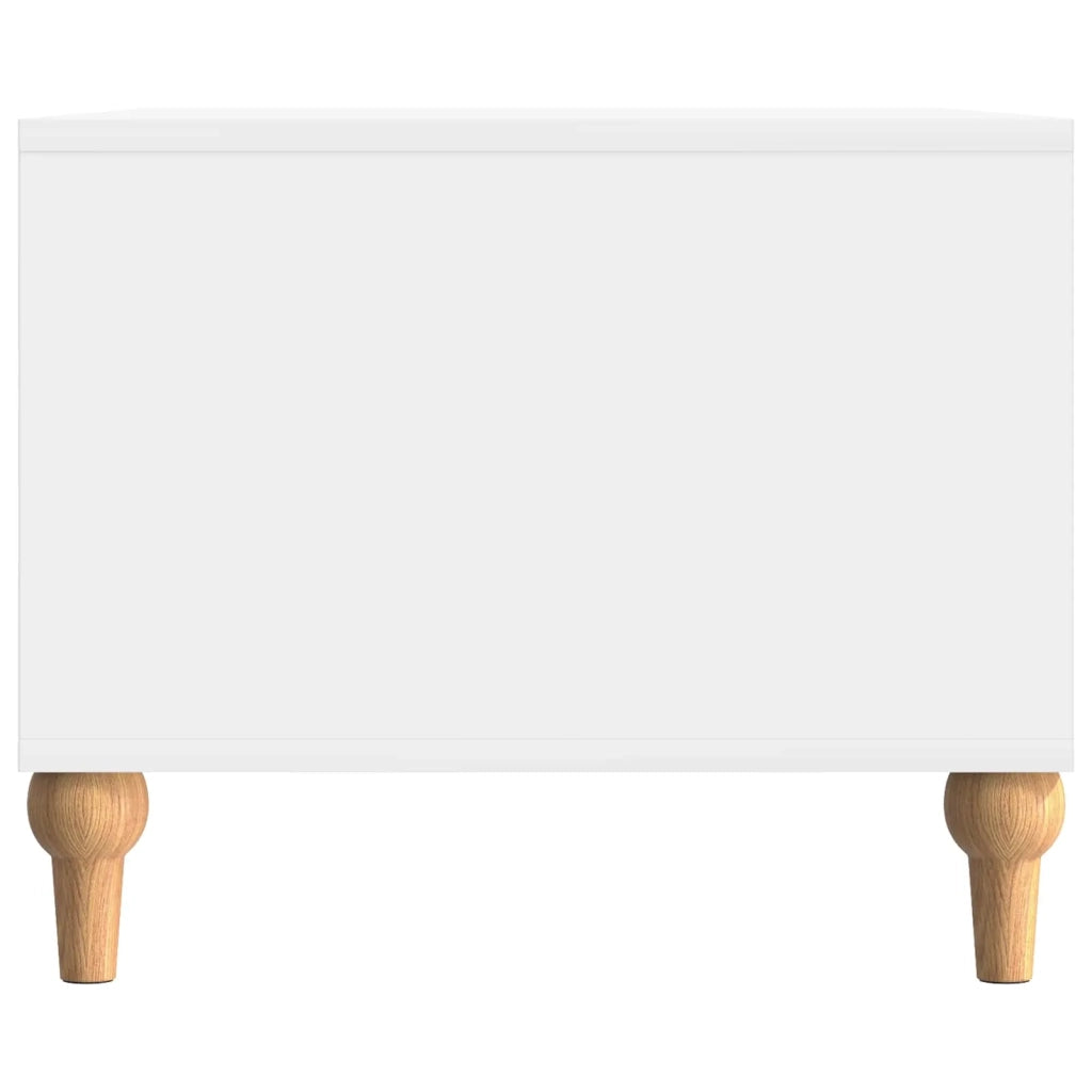 Tavolino da salotto Bianco Lucido 90 x 50 x 40 cm