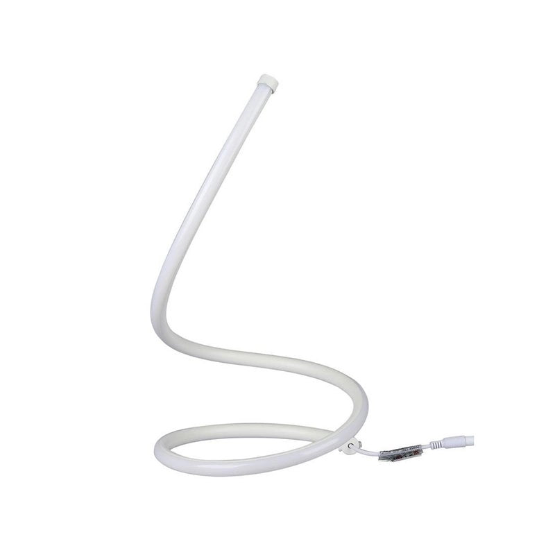 Lampada Led da Tavolo Design Moderna Spirale 17W Caldo 3000K Colore Bianco Con Interruttore SKU-40321