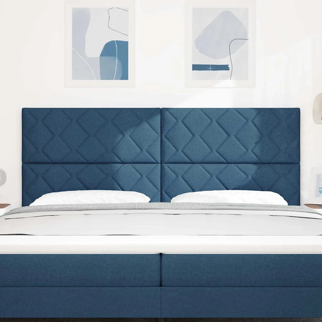 Testiera Blu 200 cm Tessuto 3337957