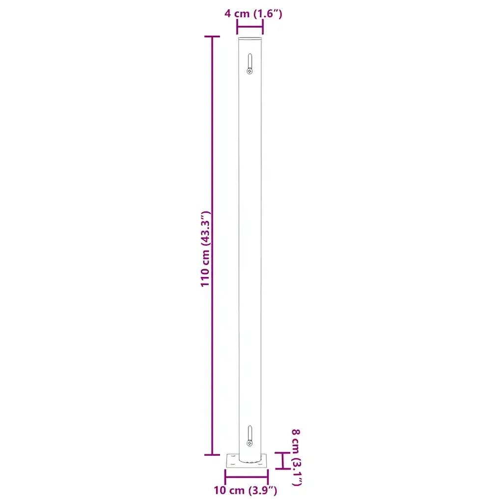 Tenda Laterale Retrattile per Patio 180x500 cm Blu 313409