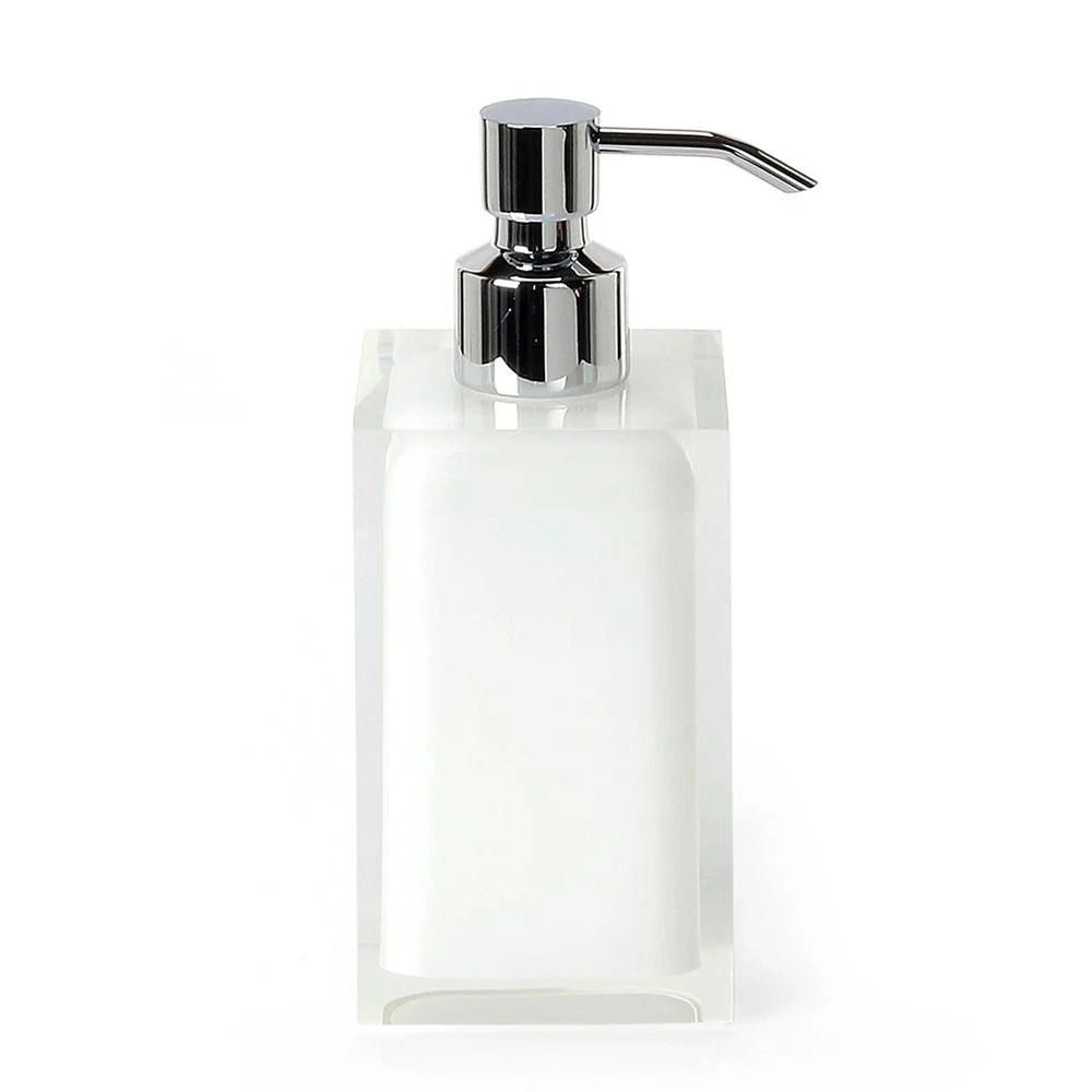 Dosasapone d' appoggio GEDY linea Rainbow in resina colore Bianco